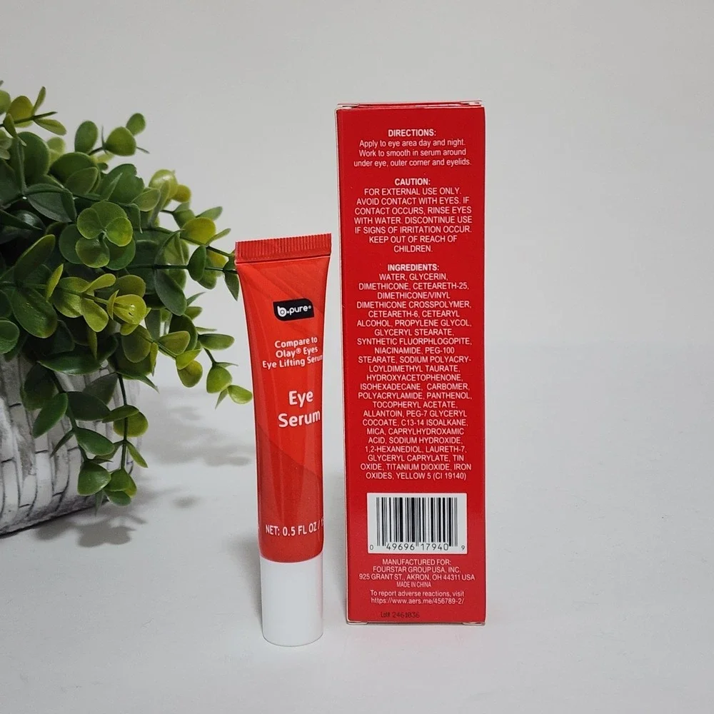 Revitalizing Eye Lifting Serum Vitamin E B5 B3 Paraben-Free 0.5 fl oz / 15 mL